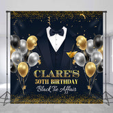 Aperturee - Personalized Balloon Suit Tie 50th Birthday Backdrop